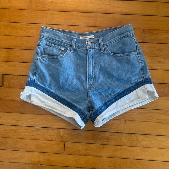 RARE Levi’s A-Line Short Panel Chevron Two Tone - Picture 3 of 6